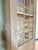 Wood French Country Shabby Chic Glazed Display Cabinet in Patined Wood, 1930s For Sale - Image 7 of 15