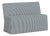 Stoffer Home x Cloth & Company Slipcover for Lindy Dining Banquette in Jane Stripe Denim For Sale