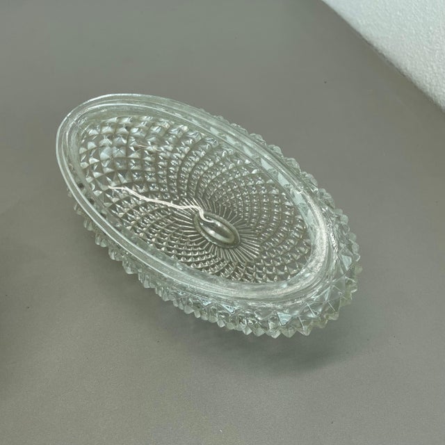 Gold Tone Glass Wall Light attributed to Glashütte Limburg, 1970s For Sale - Image 16 of 17