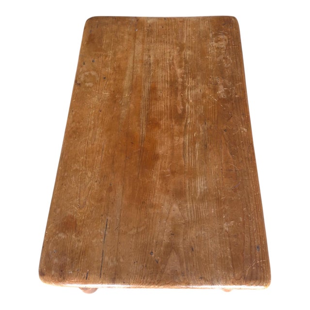 Victorian Pine Farmhouse Coffee Table with Drawer, 1860s For Sale - Image 6 of 9