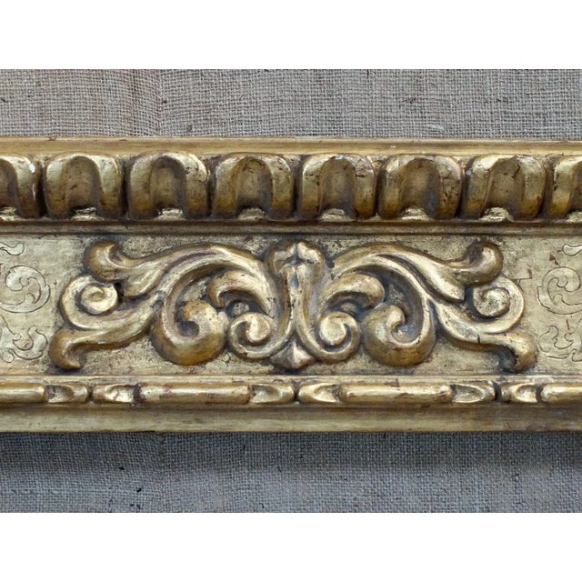Large Antique Victorian Gesso Gilt Frame For Sale - Image 6 of 8