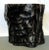 Great solid wood stump stool. The piece is very sturdy and heavy. The sides have been painted black. The top is a natural...