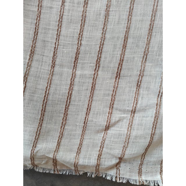 Wide-Width Sheer Fabric, 3 1/2 Yards. Hudson Sheer by Carleton v. In Colorway Fawn For Sale - Image 4 of 5