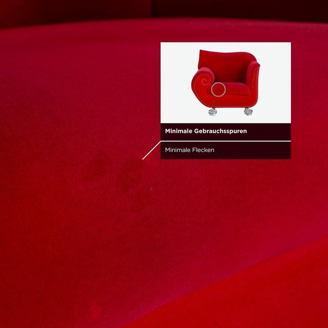 Gaudi Three-Seater Sofa and Chair in Fabric and Velvet from Bretz, Set of 2 For Sale - Image 12 of 18