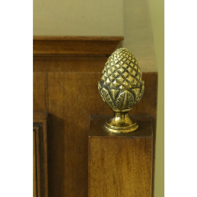 Vintage Regency Walnut Multi Drawer High Chest For Sale In Philadelphia - Image 6 of 12