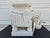 White Wicker Elephant With Tusks Side Table For Sale - Image 9 of 13