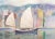 Blue 'Hong Kong From Victoria Harbor' by William Howard Knowles, Society of Western Artists, Bohemian Club For Sale - Image 8 of 8