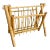 Vintage Bamboo Folding Magazine Holder For Sale