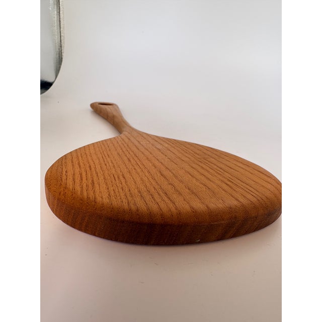 1960s Hand Mirror in Oak, 1950s For Sale - Image 5 of 9