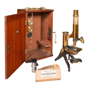 1900's Antique Victorian Scholar's Microscope