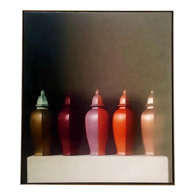 Vintage Boho Original Signed Photograph on Canvas For Sale