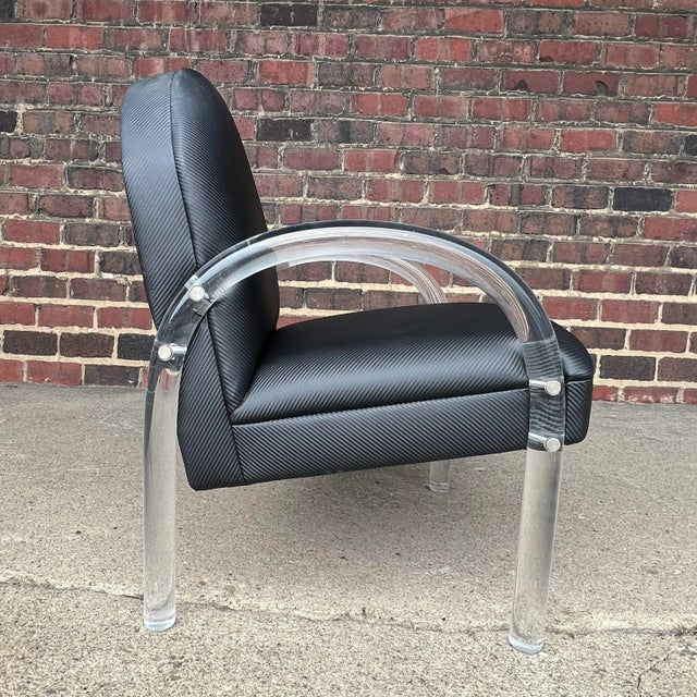 Mid Century Modern Pace Lucite Club Chair For Sale In Cleveland - Image 6 of 13