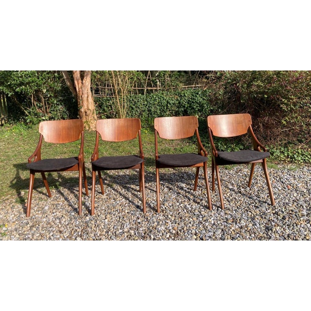 Chairs by Arne Hovmand Olsen for Mogens Kold, 1960s, Set of 4 For Sale - Image 12 of 18