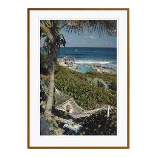 Slim Aarons 'Abaco Holiday' Framed in Brown Archival Pigment Print For Sale