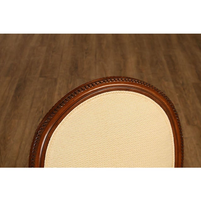 Louis XVI Style Set Of 16 Oval Back Dining Chairs For Sale - Image 10 of 18