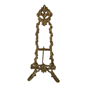 Vintage Ornate Brass Tabletop Easel