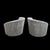 Vladimir Kagan MCM Attributed to Vladimir Kagan Nautilus Asymmetrical Swivel Lounge Chairs - Pair For Sale - Image 4 of 8