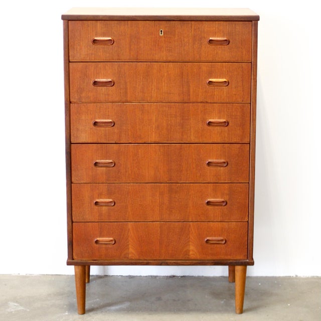 Dimensions: 27 1/8” L x 16 1/8” D x 44” H Origin: Denmark Designer: Unknown Manufacturer: Unknown Year: ca 1950s...