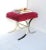 Milo Baughman Chrome Bench With Magenta Pink Seat Milo Baughman Style For Sale - Image 4 of 12