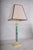Green Malachite-Style Column Table Lamp with Structured Shade, 1980s For Sale - Image 11 of 12