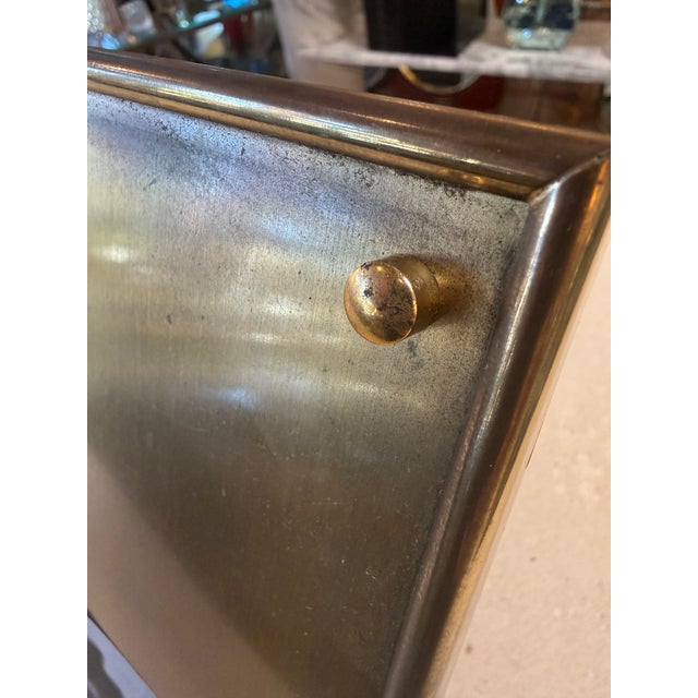 Brass Brass Magnetic Photo Frame With Decorative Studs For Sale - Image 8 of 11