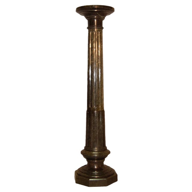 19th Century Fluted Marble Column For Sale