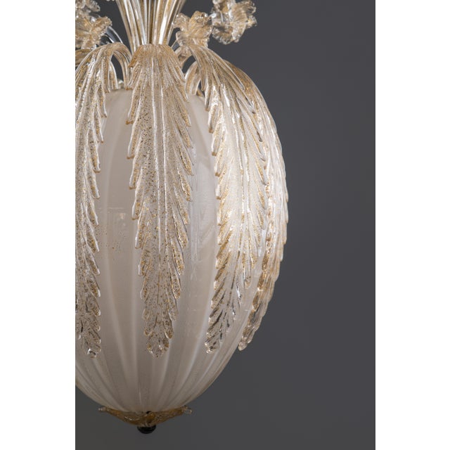 Art Deco Murano Glass Art Stained Lantern by Archimede Seguso for Seguso, 1950s For Sale - Image 10 of 13