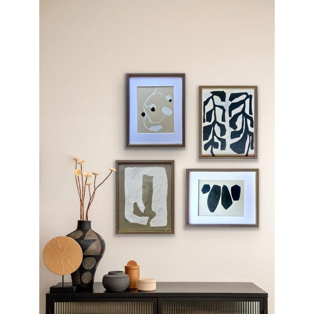 Contemporary 2025 "Rampicanti" Abstract Botanical Painting on Canvas by r.k. Red For Sale - Image 3 of 4