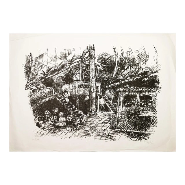 Illusionen - Black and White Lithograph by Peter Stephen - 1970s 290 For Sale