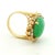 Jade 1970s Italian 18k Gold Gia Jadeite & Diamond Ring For Sale - Image 8 of 15