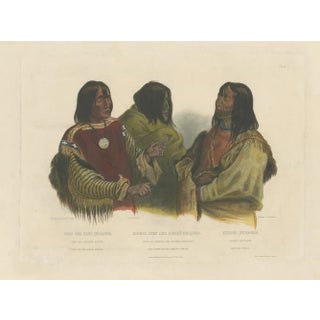 Two Blackfoot Chiefs and a Kutenai Leader Made After Bodmer, Paper For Sale