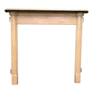 Edwardian Enamelled Cast Iron Mantel for Wood Burning Stove For Sale