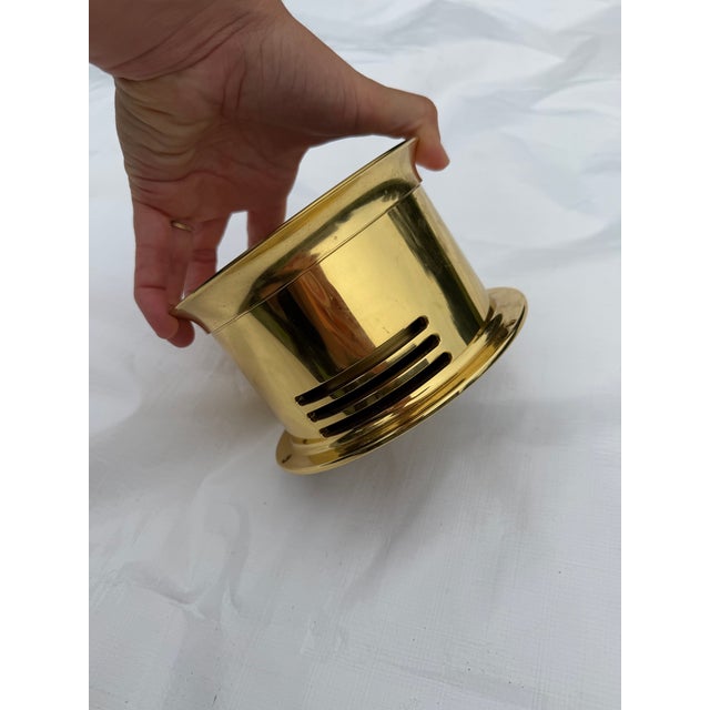 Mid-Century Chelsea Shipstrike Brass Nautical Wall Bell Clock For Sale - Image 4 of 7
