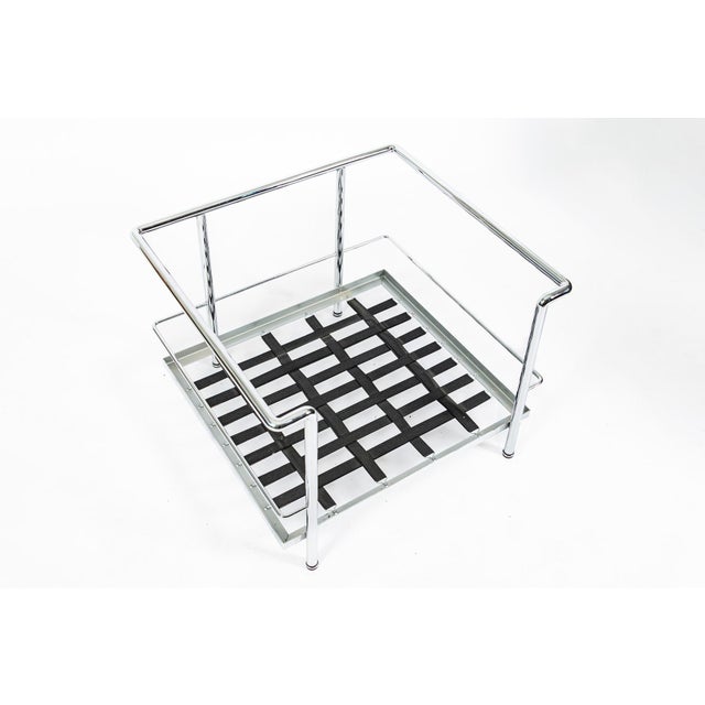 Authentic Cassina Lc2 Black Leather Petit Lounge Chair by Le Corbusier, 4x Avail For Sale - Image 11 of 14