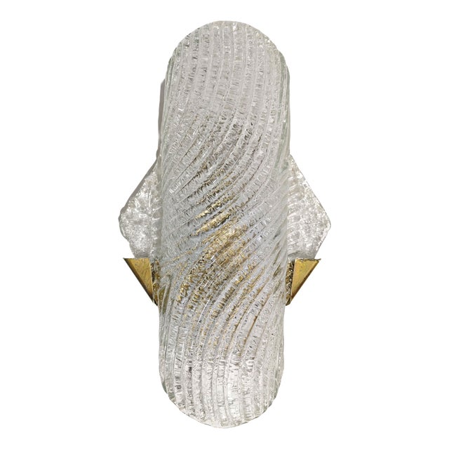Mid-Century Modern Murano Glass Wall Lamp from Barovier & Toso, Italy, 1960s For Sale