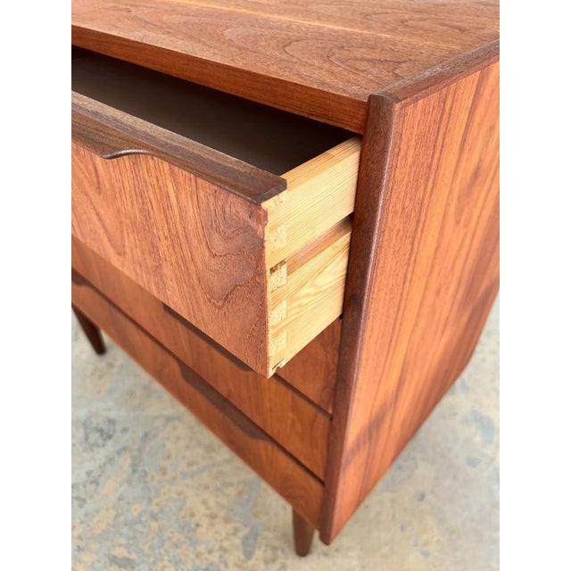 Teak Chest of Drawers with Lock, Denmark, 1960s For Sale - Image 6 of 11