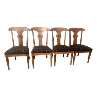 Vintage Ethan Allen Country Crossings Chairs Set of Four Excellent Condition For Sale