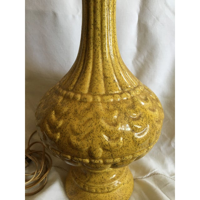 1950s 1950s Mid-Century Modern French Provence Yellow Lamp For Sale - Image 5 of 8