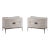 Pair of Modern Nightstands For Sale
