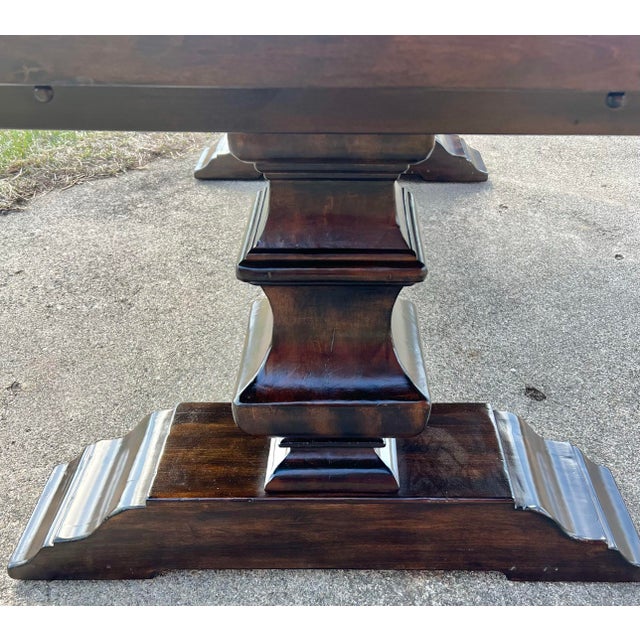 2010s Pottery Barn Banks Extending Dining Table For Sale - Image 5 of 10