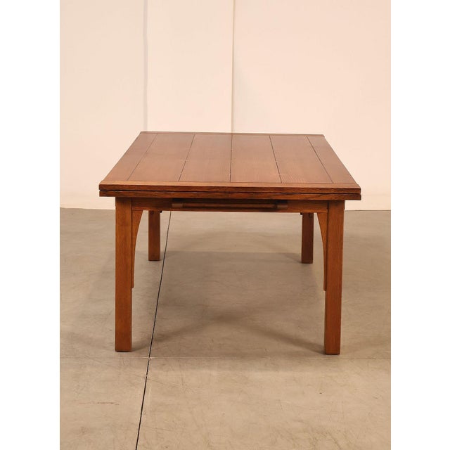 Stickley Mission Collection Oak Extendable Dining Table For Sale - Image 16 of 18
