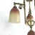 Metal Art Deco Pate De Verre Hanging Lamp in Bronze, 1930s For Sale - Image 7 of 12
