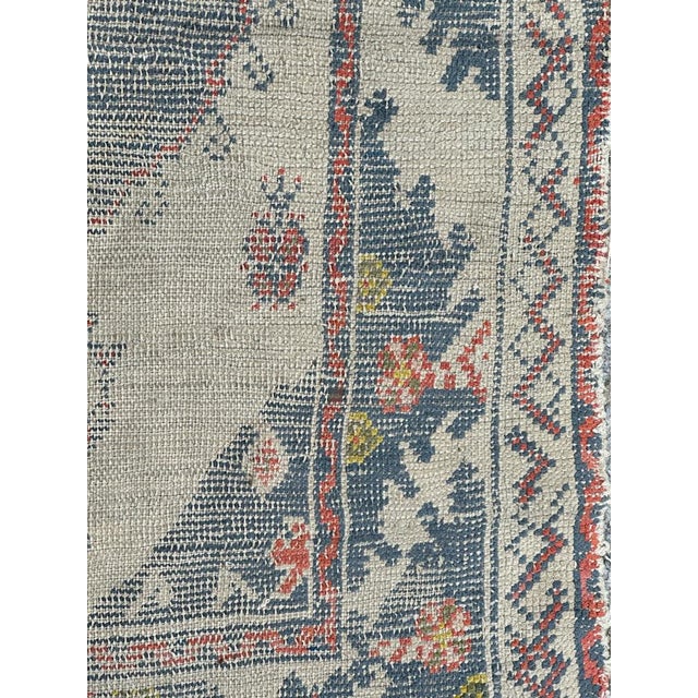 Gray Small Antique Turkish Oushak Rug, 1890s For Sale - Image 8 of 18