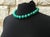 Arizona Chrysocolla Beaded Necklace With Sterling Silver Chrysocolla Clasp, 18" For Sale - Image 4 of 10