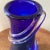 Mid 20th Century Modern Cobalt Blue Murano Style Art Glass Vase For Sale In Chicago - Image 6 of 12