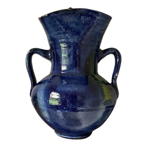 Antique 19th Century Spanish Ceramic Vase