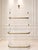 Belle Époque Baker's Shelf in White Lacquered Iron and Brass, 1890s For Sale - Image 6 of 6