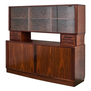 Rosewood Vintage Hutch For Sale