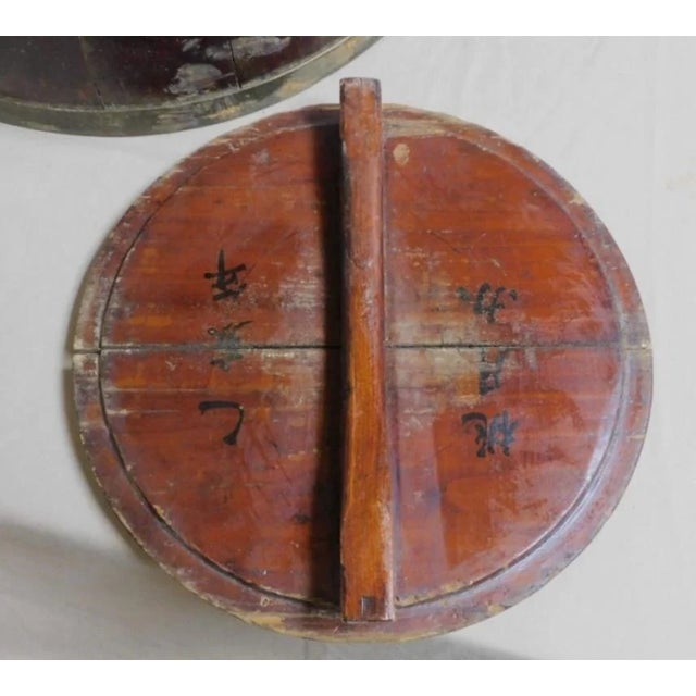 Antique Primitive Asian Wooden Rice Barrel Chairish