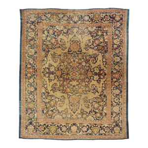 Green 19th Century Sultanabad Carpet Attributed to Ziegler and Co